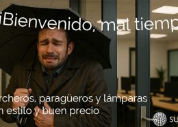 Percheros, paragüeros y lámparas con estilo y buen precio