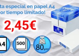 oferta especial em papel A4 por tiempo limitado